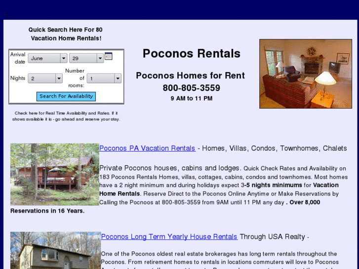 www.poconosrentalsdirect.com