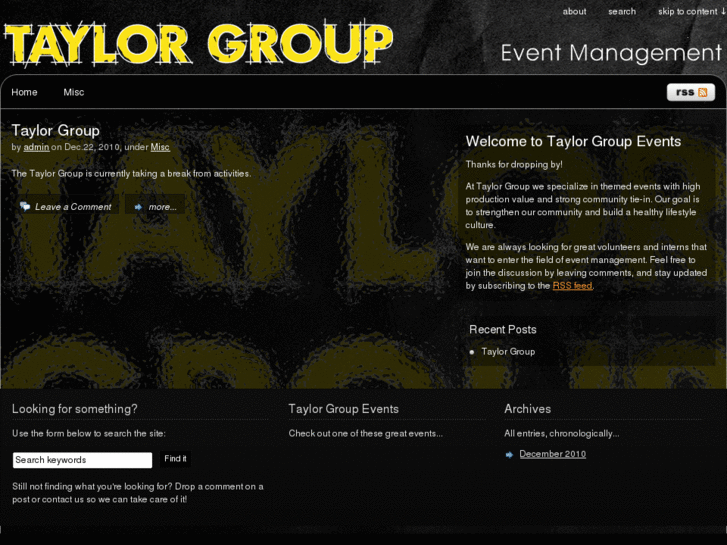 www.taylorgroupevents.com