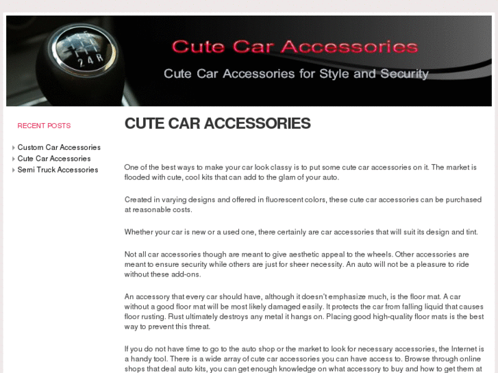 www.cutecaraccessories.com