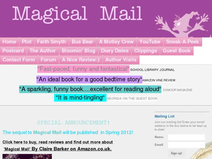 www.magicalmailclairebarker.com