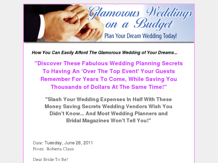 www.myglamorouswedding.com