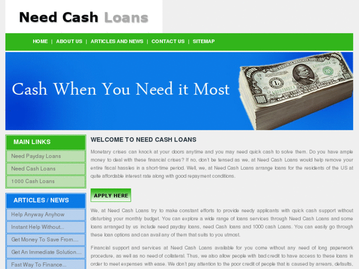 www.needcashloans.net