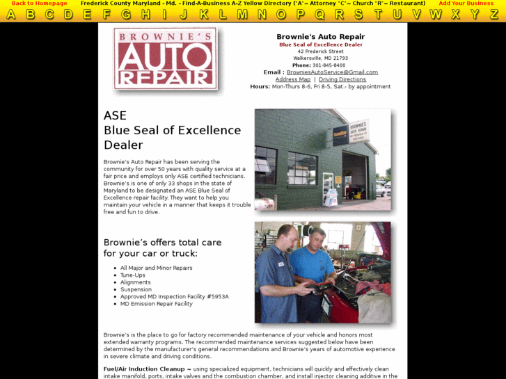 www.browniesautorepair.com