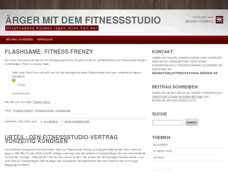 www.fitnessstudio-aerger.de