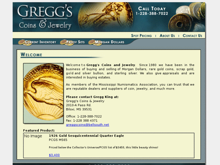 www.greggscoins.com