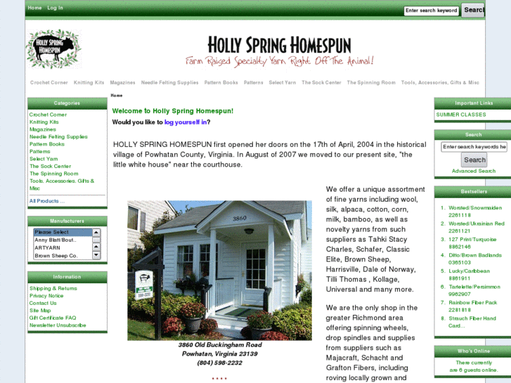 www.hollyspringhomespun.com