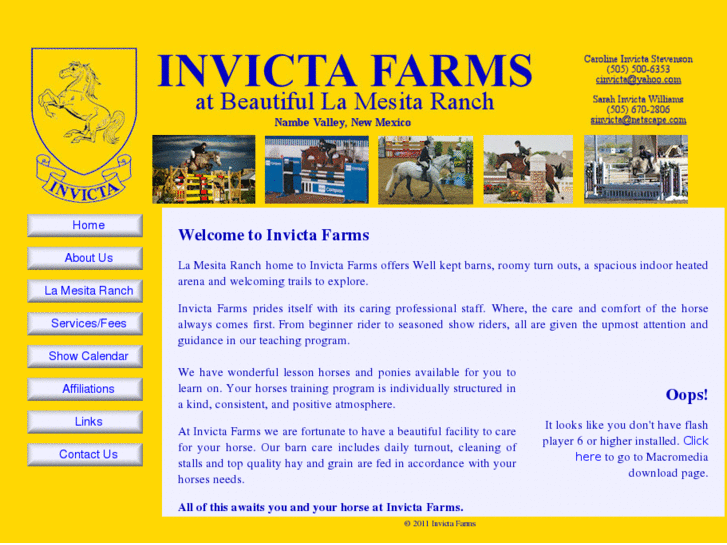 www.invictafarmsatlamesitaranch.com