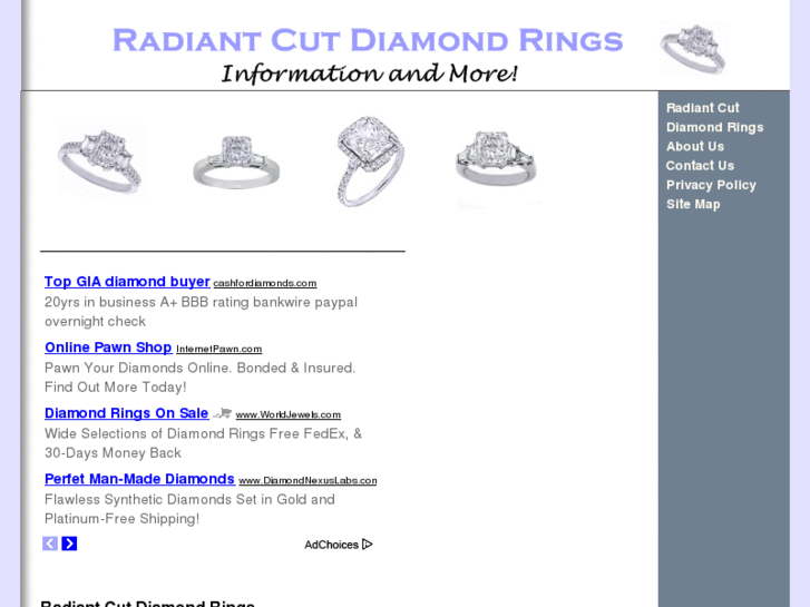 www.radiantcutdiamondrings.net