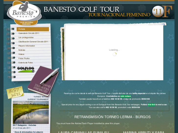 www.banestogolftour.com