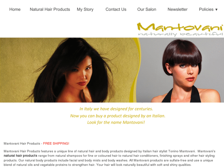 www.mantovanihairproducts.com