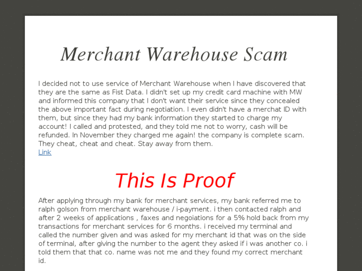 www.merchantwarehousescam.com