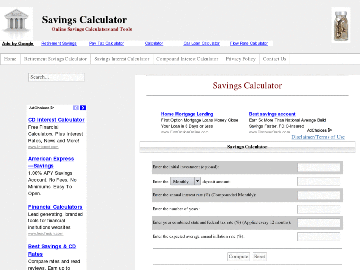 www.savingscalculator.net