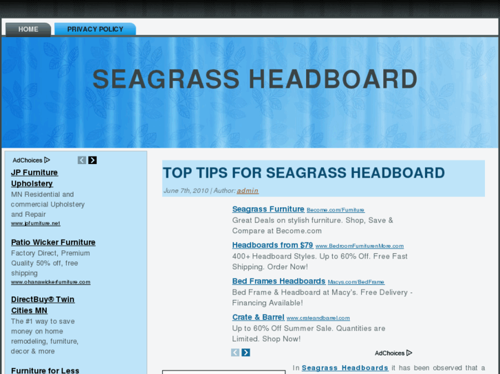 www.seagrassheadboard.com