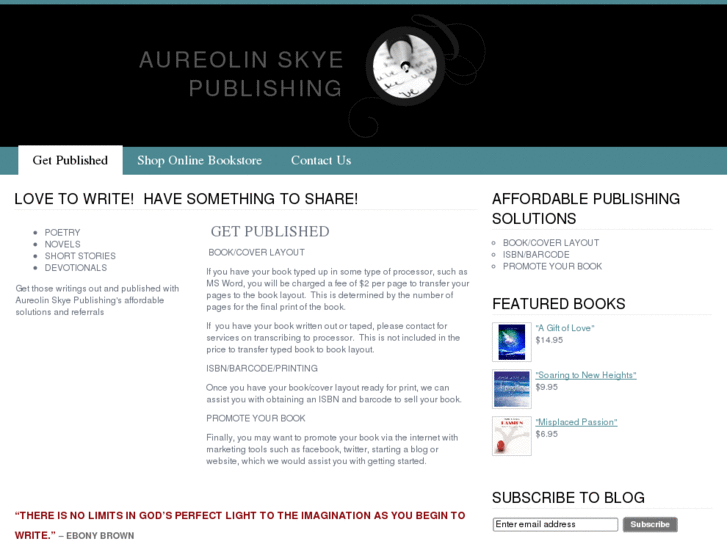 www.aureolinskyepublishing.com