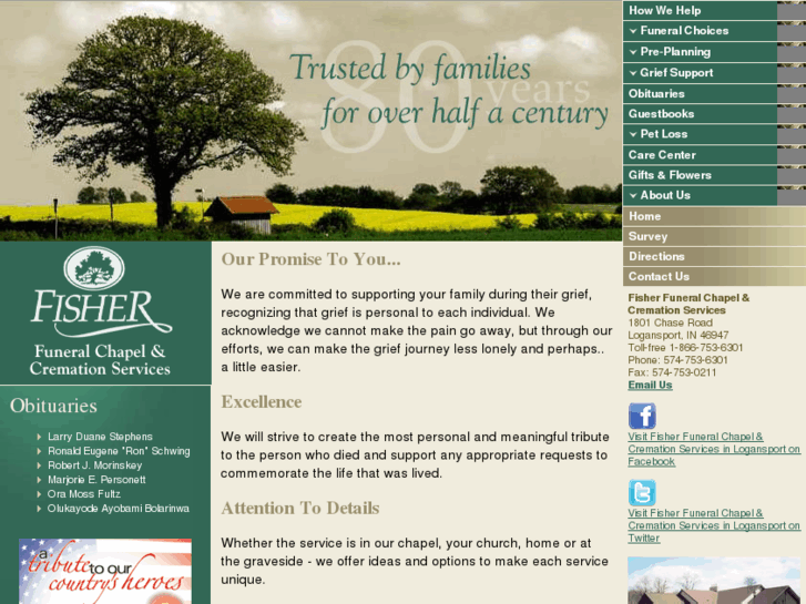 www.fisherfamilyfuneralhomes.com