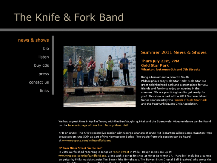 www.knifeandforkband.com