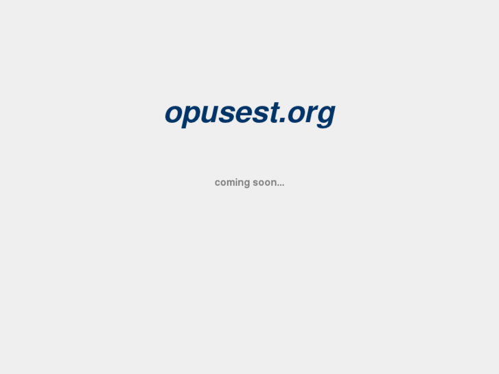 www.opusest.org