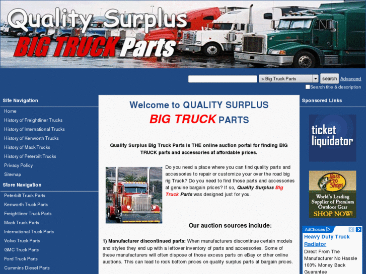 www.quality-surplus-big-truck-parts.com