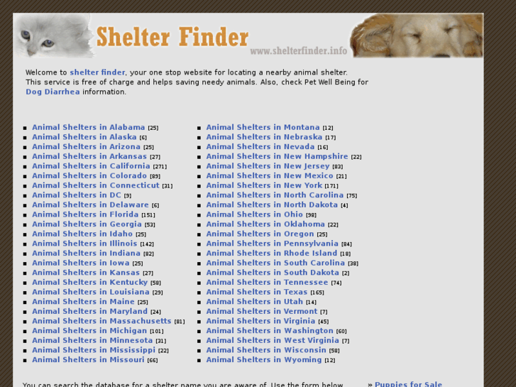 www.shelterfinder.info