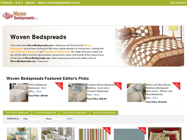 www.wovenbedspreads.com