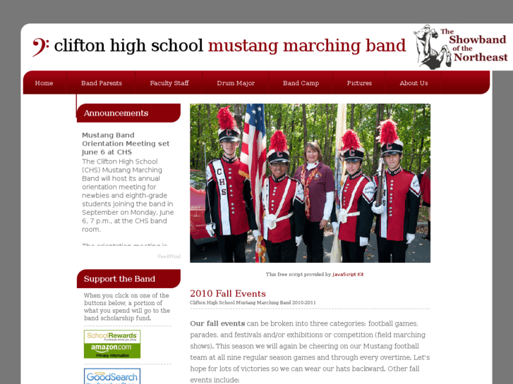 www.cliftonmustangband.com