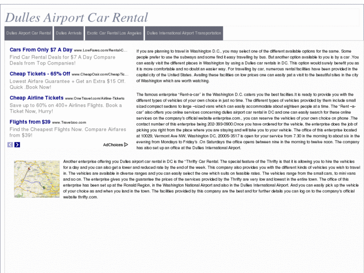 www.dullesairportcarrental.com