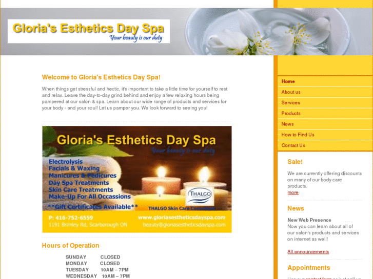 www.gloriasestheticsdayspa.com