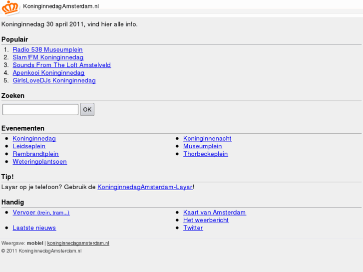 www.koninginnedagamsterdam.mobi