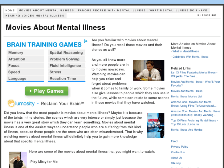 www.moviesaboutmentalillness.com