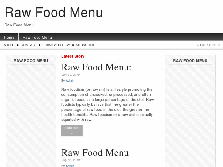 www.rawfoodmenu.net