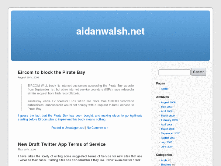 www.aidanwalsh.net