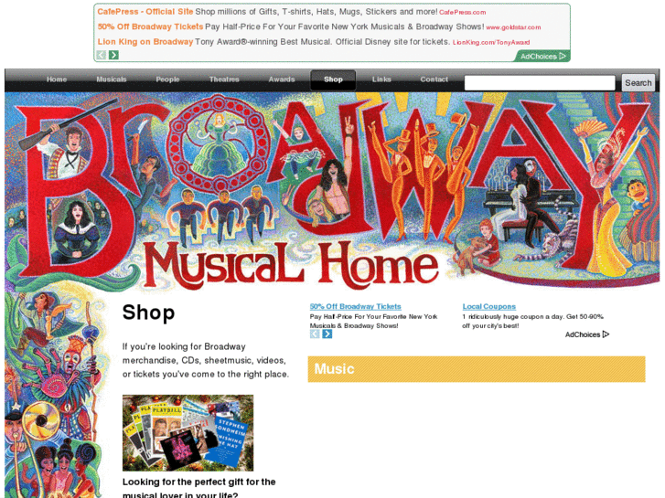 www.broadwaymusicalshop.com