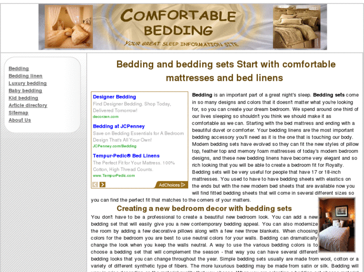 www.comfortablebedding.com