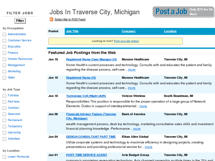 www.jobsintraversecity.com