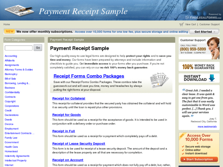 www.paymentreceiptsample.com