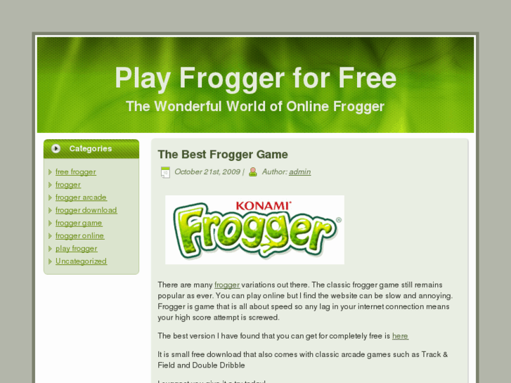 www.playfrogger.net