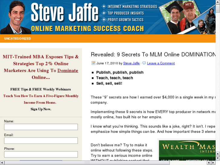 www.stevejaffemba.com