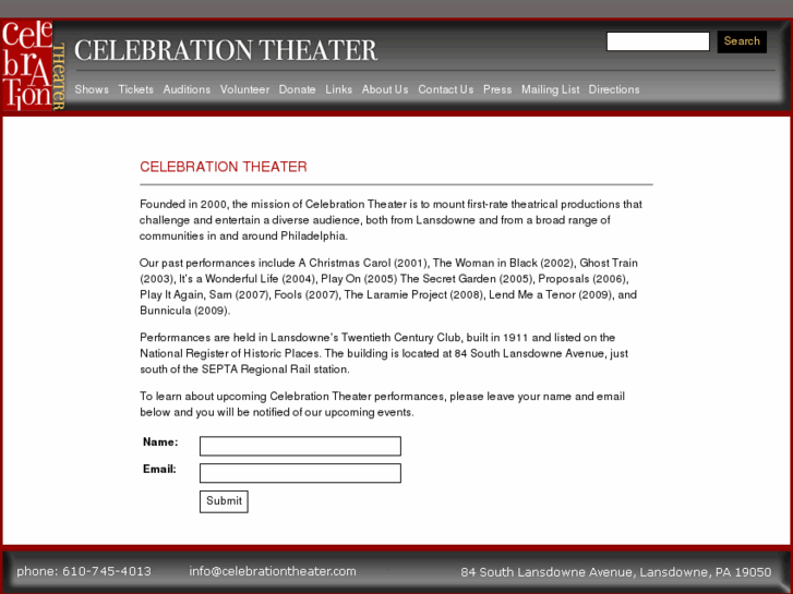 www.celebrationtheater.com