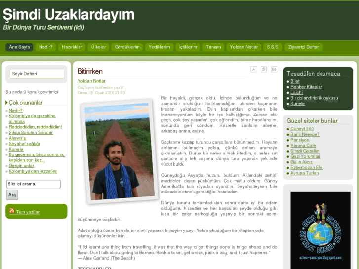 www.simdiuzaklardayim.com