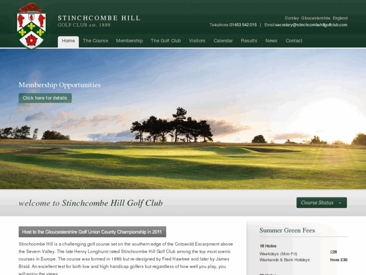 www.stinchcombehillgolfclub.com