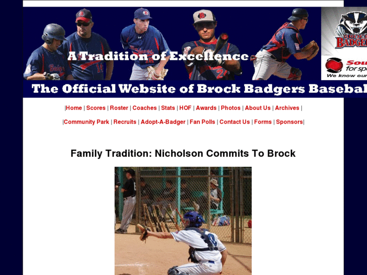 www.brockbadgersbaseball.com