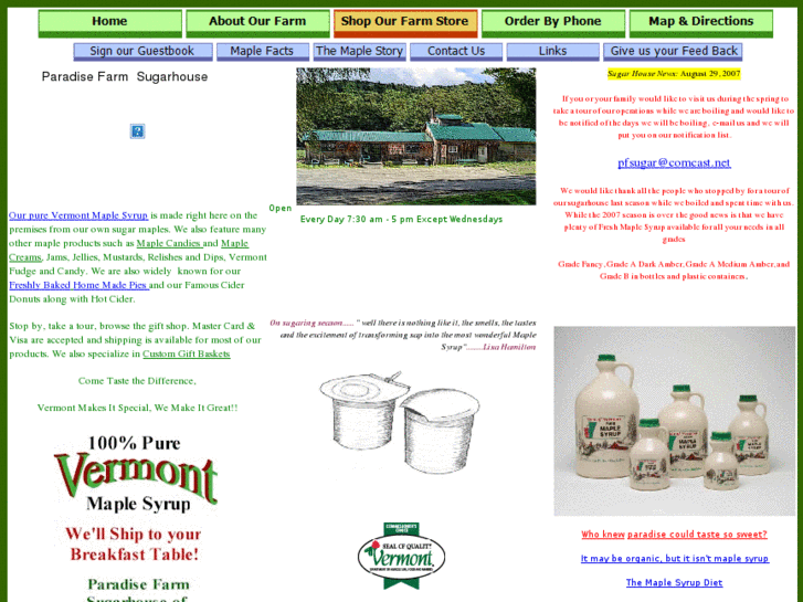 www.paradisefarmsugarhouse.com