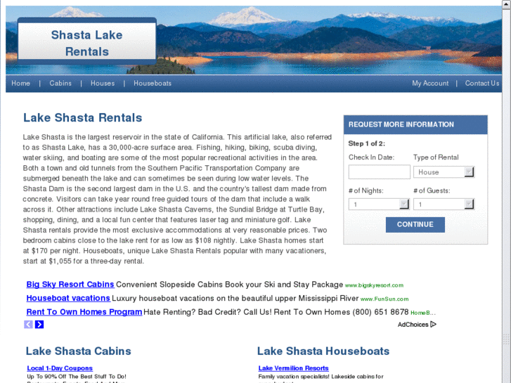 www.shastalake-rentals.com