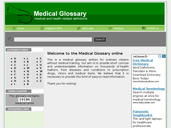 www.medicalglossary.net