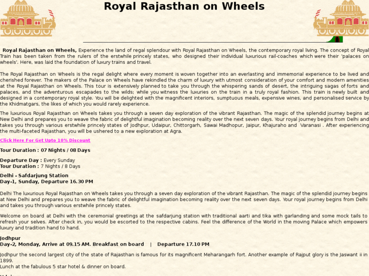 www.royalrajasthanonwheels.org.in