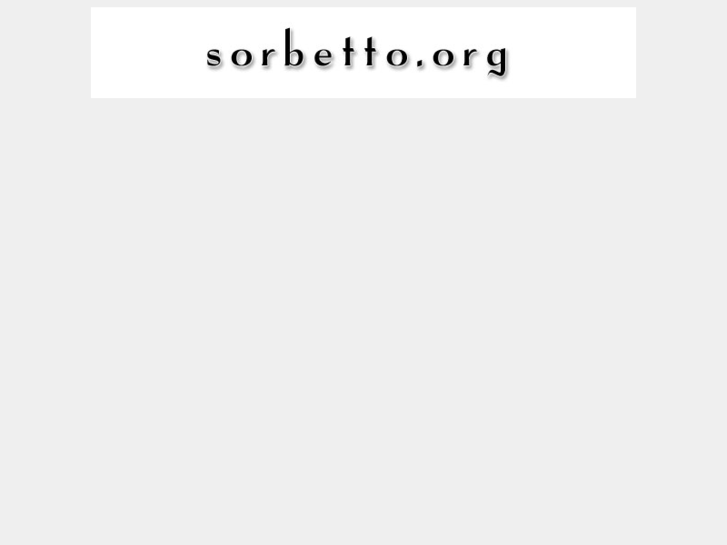 www.sorbetto.org