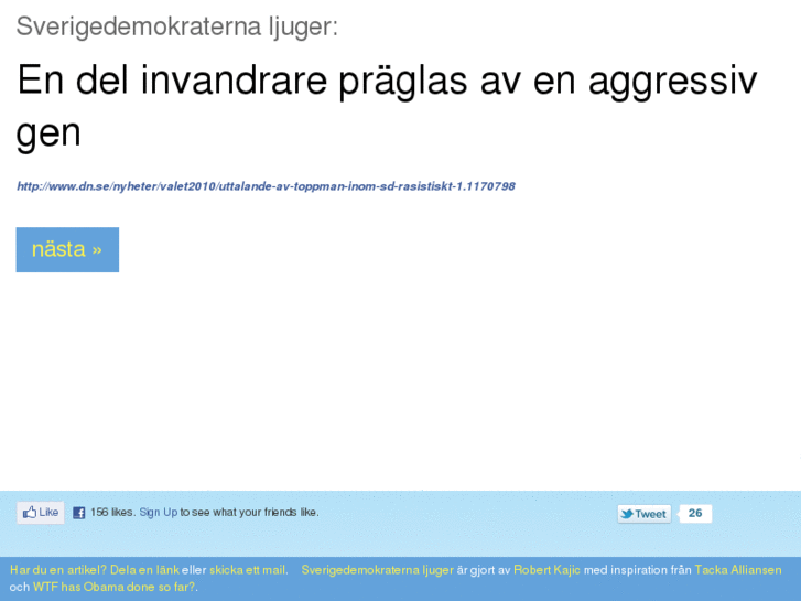 www.sverigedemokraternaljuger.se