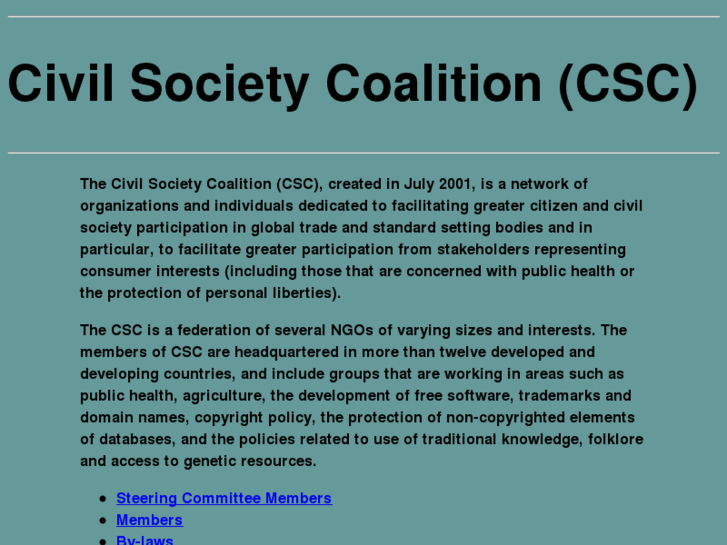 www.civilsocietycoalition.org