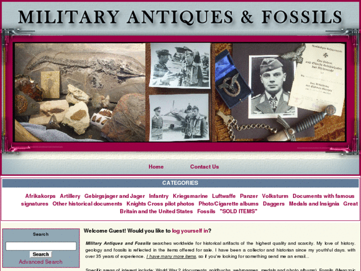 www.militaryantiquesandfossils.com