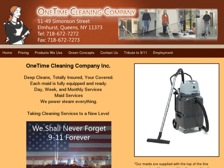 www.onetimecleaning.com